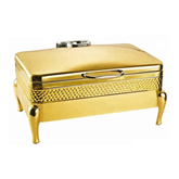 Buffet Gold Chafing Dish Food Warmers Set, Hydraulic (6 Ltr)